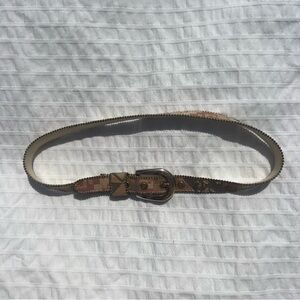 VTG 90s Elite Accessories Southwestern Pattern Upholstery Belt, S